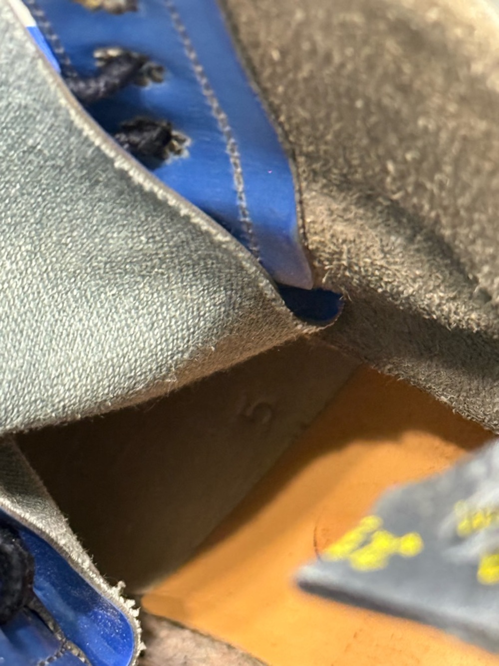 Vintage Dr Martens Made in England Blue Leather boots - Picture 10 of 17